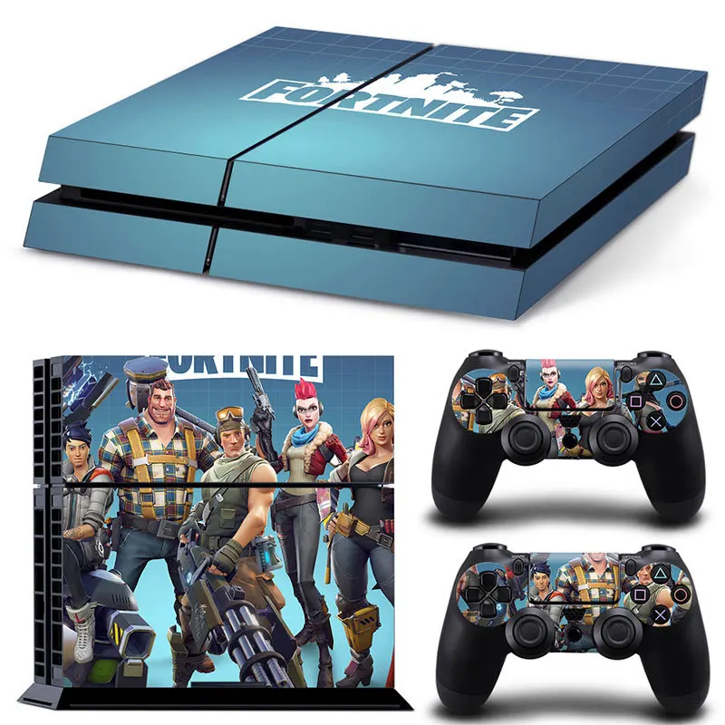 Фото Новые наклейки для игровой консоли Fortnite для PS4, цветные аниме-наклейки для контроллера PlayStation 4, пленка для геймпада, подарок для детей №4