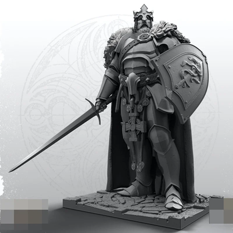 

NX 1/24 King Arthur Pendragon Resin Action Figure Model Kit Tumei Colorless Self-Assembling Resin Doll Soldier Action Figure
