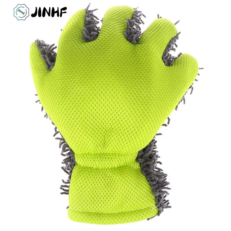 

1pc Cleaning Glove Car Sponges Mitt Microfiber Interior Exterior Care Wash Tool