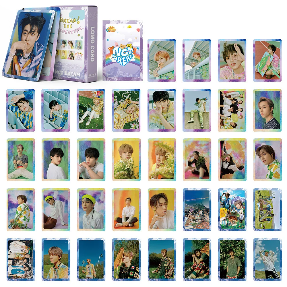 

2021 Nct Dream Kpop Lomo Cards Collective Photocard Poster Self Made Paper Photo Card 54pcs/set