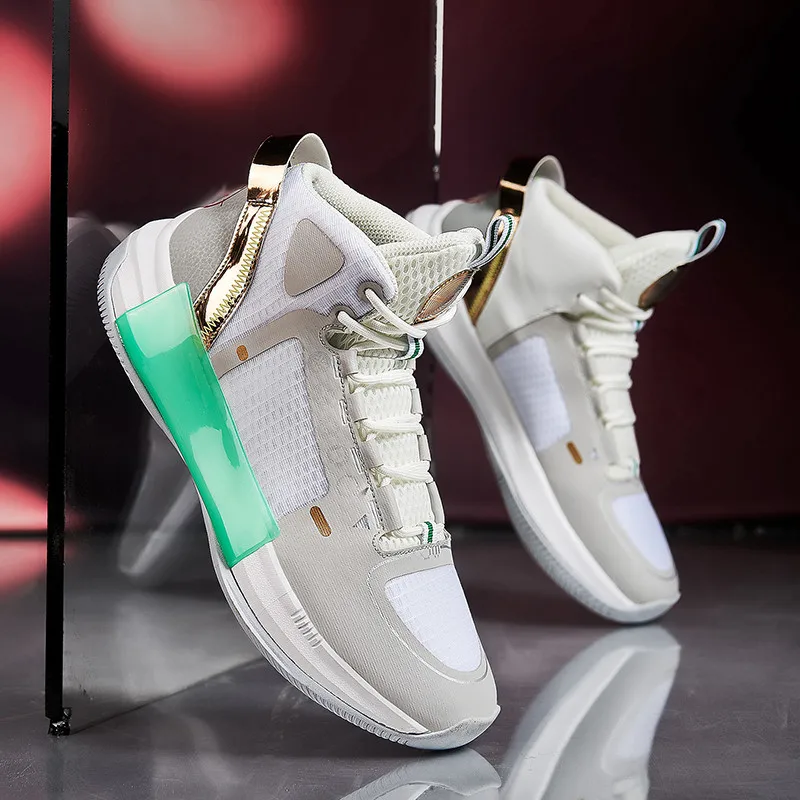 New Professional Cushion Men's Basketball Sneakers Wearproof Non-Slip Women Basketball Shoes Breathable Comfy Men Training Shoes