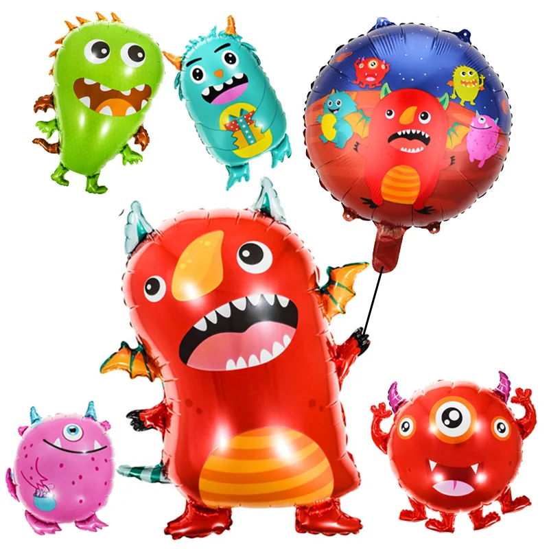 

1pcs Monster Foil Helium Balloons Kids Boys Girl Birthday Party for Monster Party Decoration Baby Shower Alien Themed Party Gift