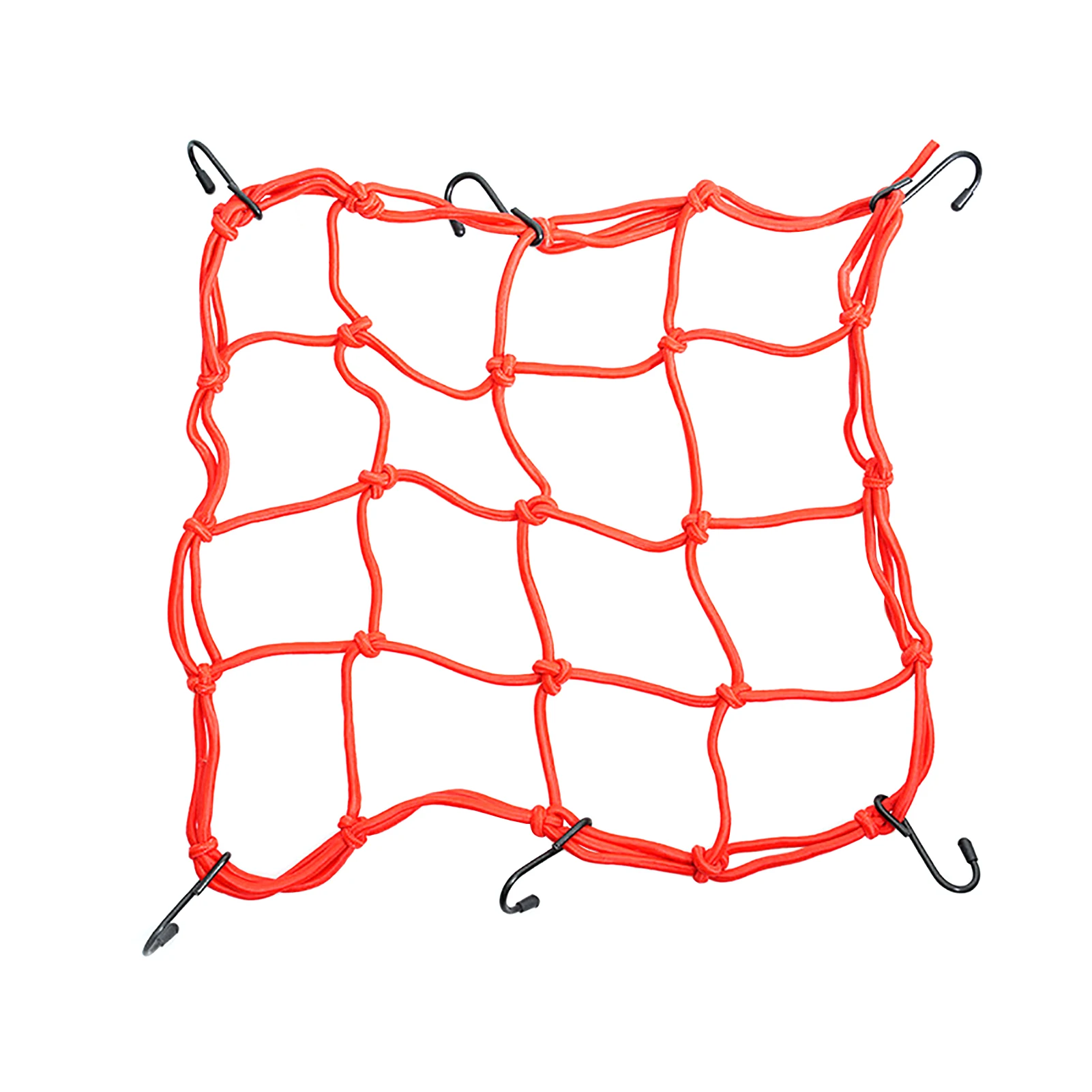 

Super Stretch Hold Down Luggage Bungee Motorcycle Cargo Net Bike With 6 Hooks Scooter For Helmet Elastic Storage Heavy Duty Mesh