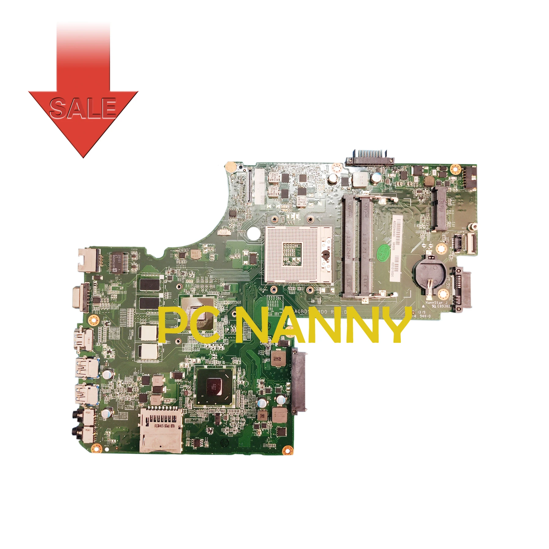 PCNANNY for Toshiba Satellite L75 L70-A L75-A intel HM76 Laptop Motherboard DA0BD5MB8D0 A000244490