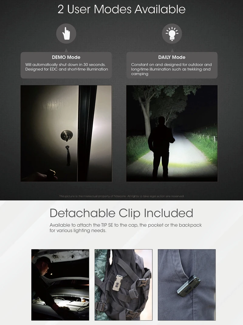 

NITECORE TIP SE фонарик 700 люмен