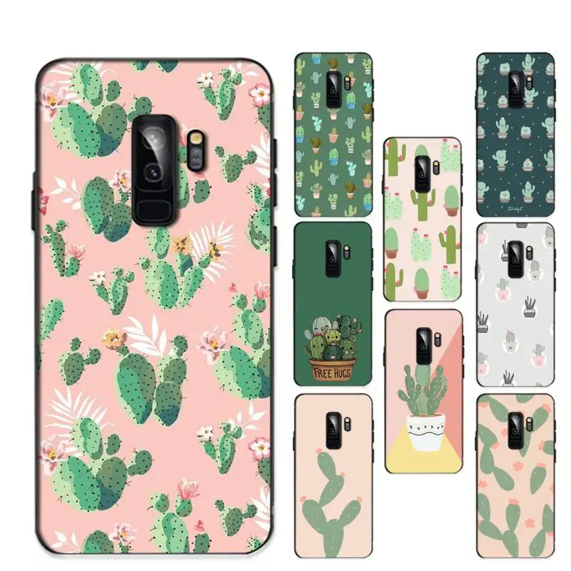 

Cute Cactus Phone Case for Samsung S20 lite S21 S10 S9 plus for Redmi Note8 9pro for Huawei Y6 cover