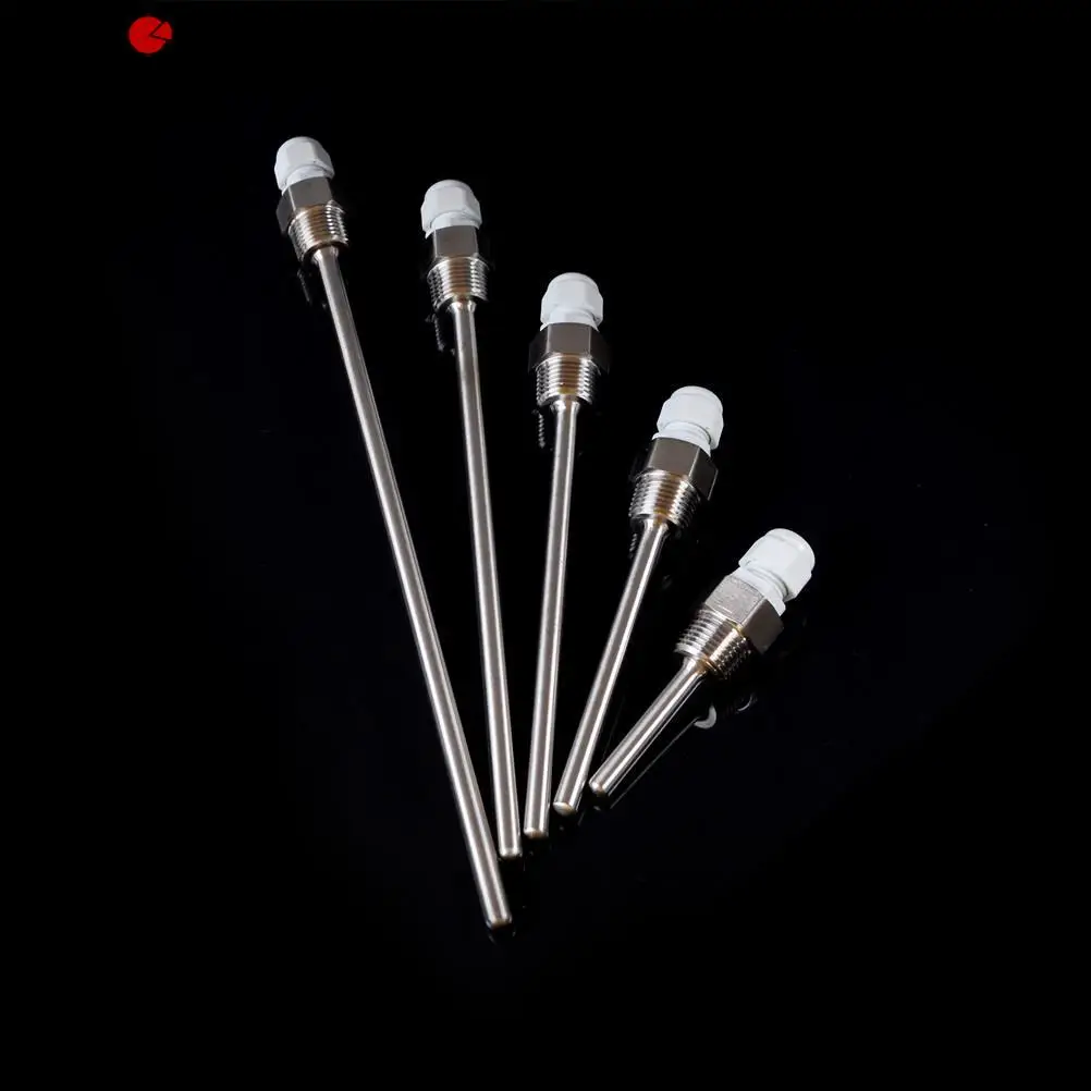 

Size 50mm 100mm 150mm 200mm 250mm Stainless Steel Thermowell 1/2" NPT Threads For Temperature Sensors