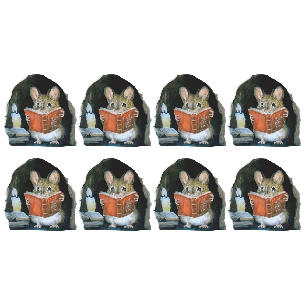 

Wall Sticker Stickers Decals 3D Hole Decalmural Animal Pvc Aart Pets Holes Room Cartoon Realistic Adorn Funny Decoration