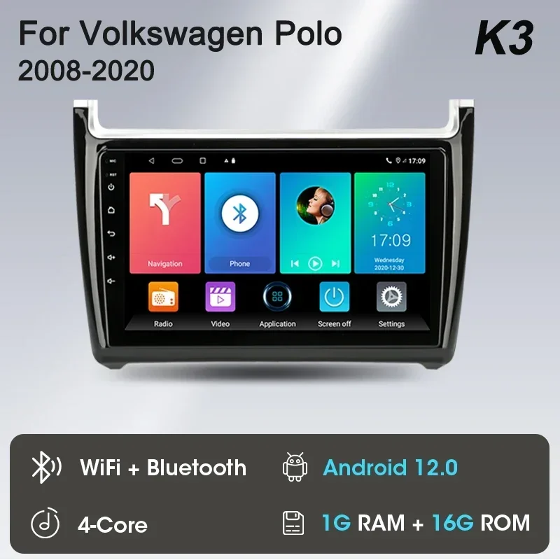 

Srnubi Android 13 Carplay автомобильное радио для Volkswagen VW polo 5 седан 2008-2020 мультимедийный плеер 2 Din стерео GPS DVD головное устройство