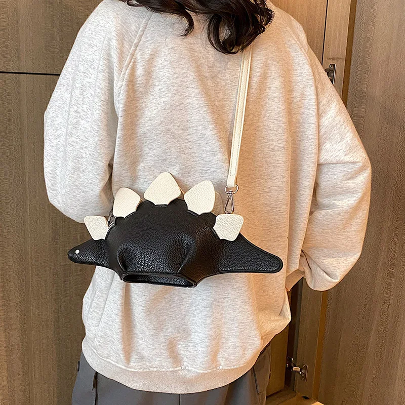 Cute Dinosaur Crossbody Bags for Women Harajuku Animal Shaped Shoulder Bag Mini Handbags Girls Phone Flap Designer Bag Purses