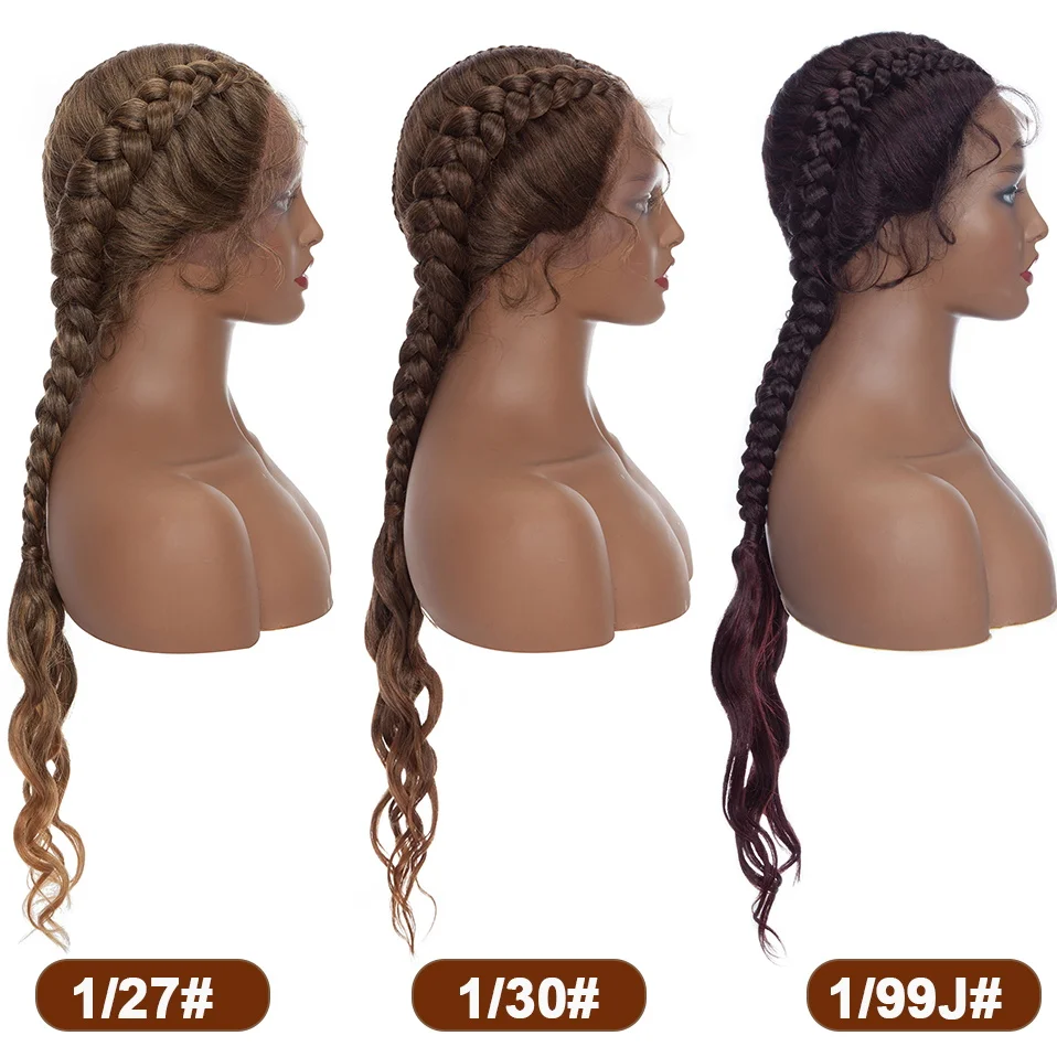 Женский парик с косичками Benehair из синтетической ткани 26 дюймов кружевной