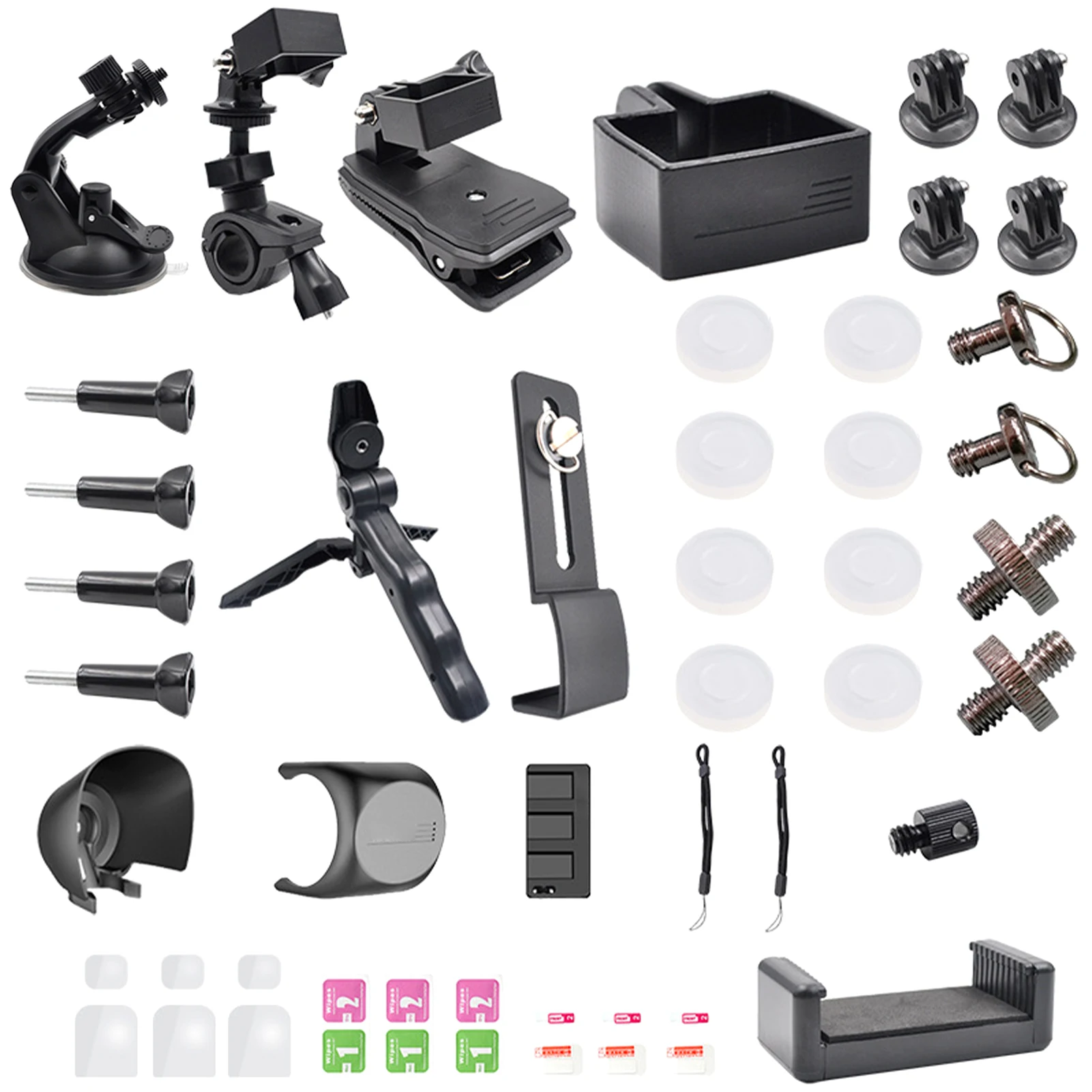 

43pcs Outdoor Lightweight Expansion Accessories Kit Action Camera Tool Free Lens Hood Screw Easy Install Fit For OSMO Pocket 2