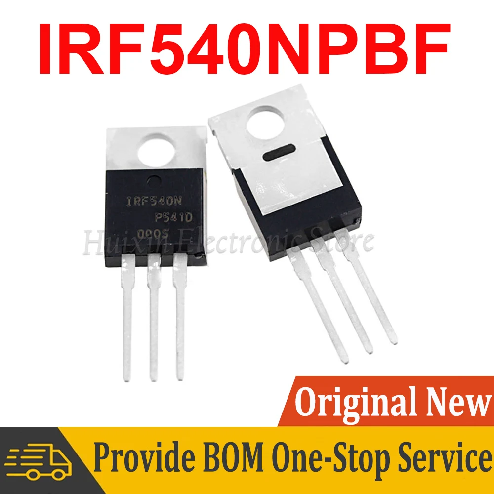 

5 шт., транзистор IRF540N IRF540NPBF TO220 IRF540 IR540 MOSFET N-Channel транзистор TO-220, новый оригинальный