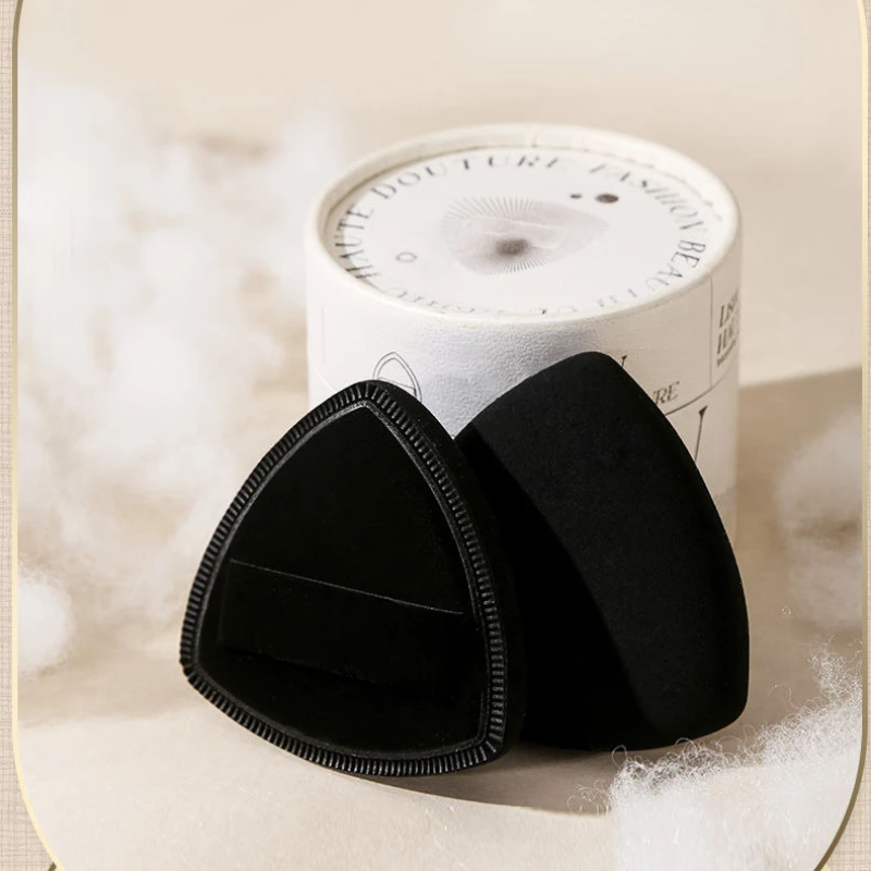 

1PCS/2PCS Black Pineapple Potato Chips Puff Air Cushion Puff Soft Liquid Foundation Special Double-sided Sponge Puff Makeup Tool