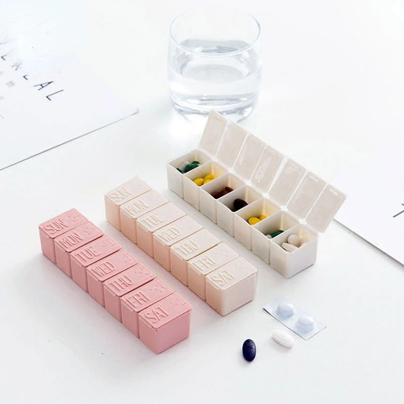 

7 Days Weekly Pills Box Tablet Medicine Storage Case Drug Container Medicine Box Pill Box Tablet Storage Box Organizer