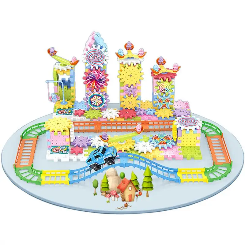 

Gear Building Set Toy Interlocking Gear Sets Creative Toddler Building STEM Toys To Exercise Children's Development Ability Hone