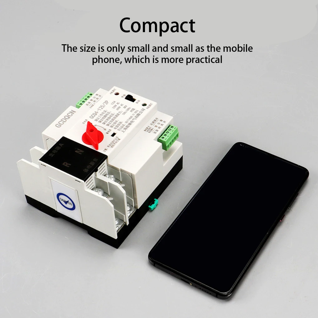 

Automatic Transfer Switch Dual Power Selector Professional Replacement Elevator Surveillance Connection W2R-3P 110V