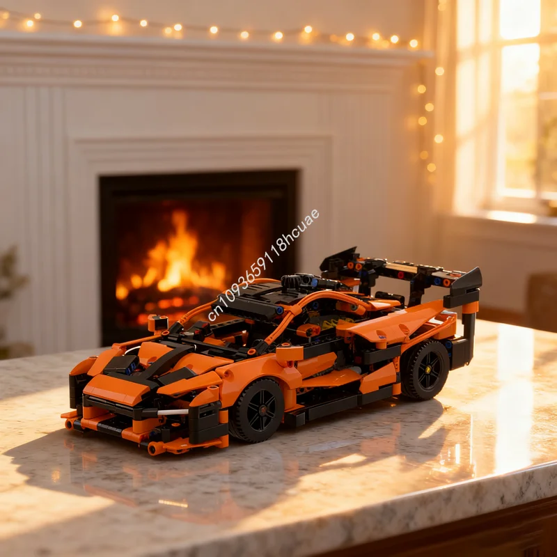 Фото 848 деталей MOC McLarenesd Senna: Техническая модель, строительные блоки, архитектурный конструктор, подарки на фестиваль, игрушки, развивающие кубики №1