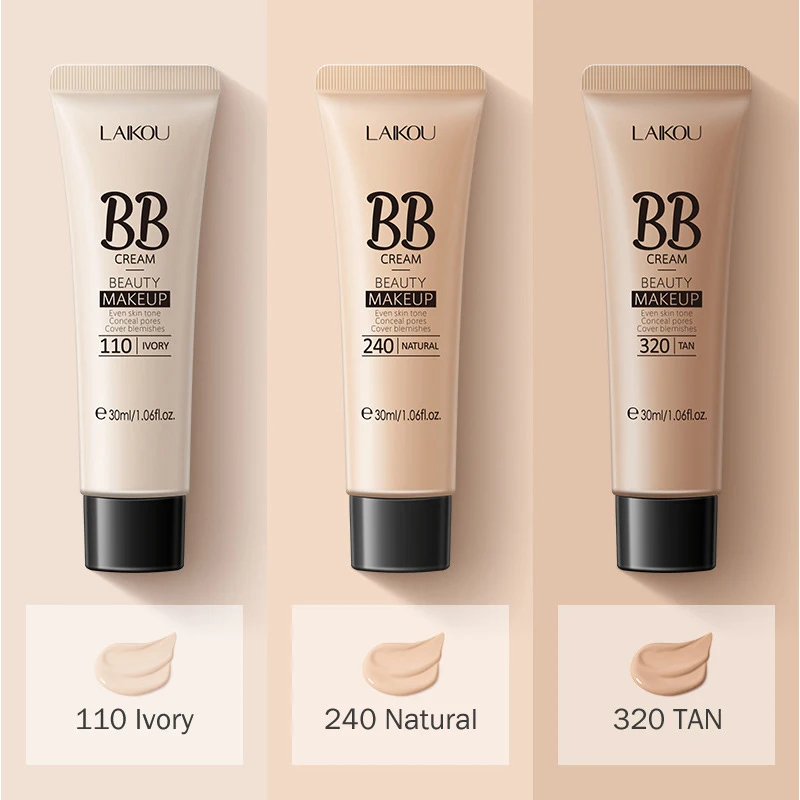 

1 Pcs Face Liquid Foundation Moisturizing BB Cream Oil-control Full Coverage Flaw Waterproof Long Lasting Cosmetic