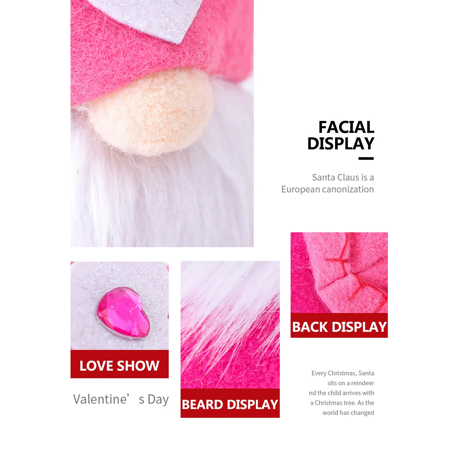 Кукла без лица на День святого Валентина милый Настольный Декор сделай сам для