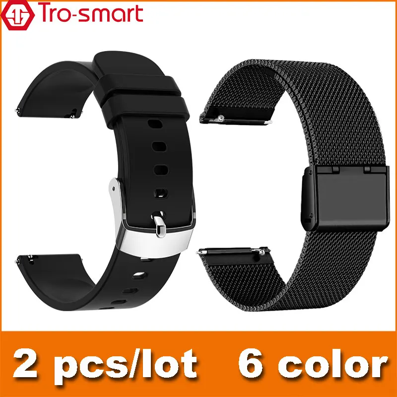 

20mm 22mm Smart Watch Strap Smartwatch Band Universal Watchband For Samsung Huawei Amazfit Xiaomi More Other Brands