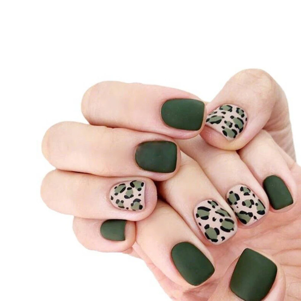 Наклейки для ногтей с леопардовым принтом водонепроницаемые прочные клейкие