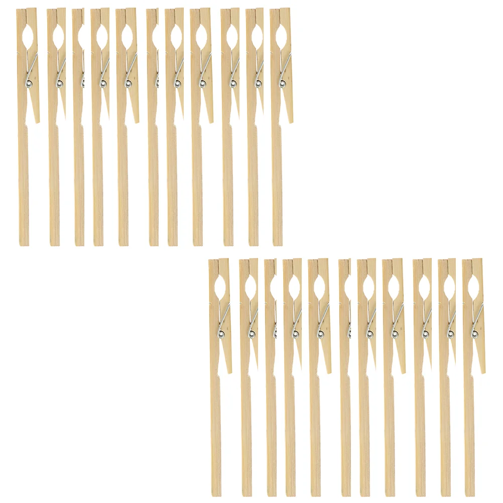 

20pcs Test Tube Clip Natural Wooden Test Tube Clamps Holder for School Industrial Laboratory Testing Tools