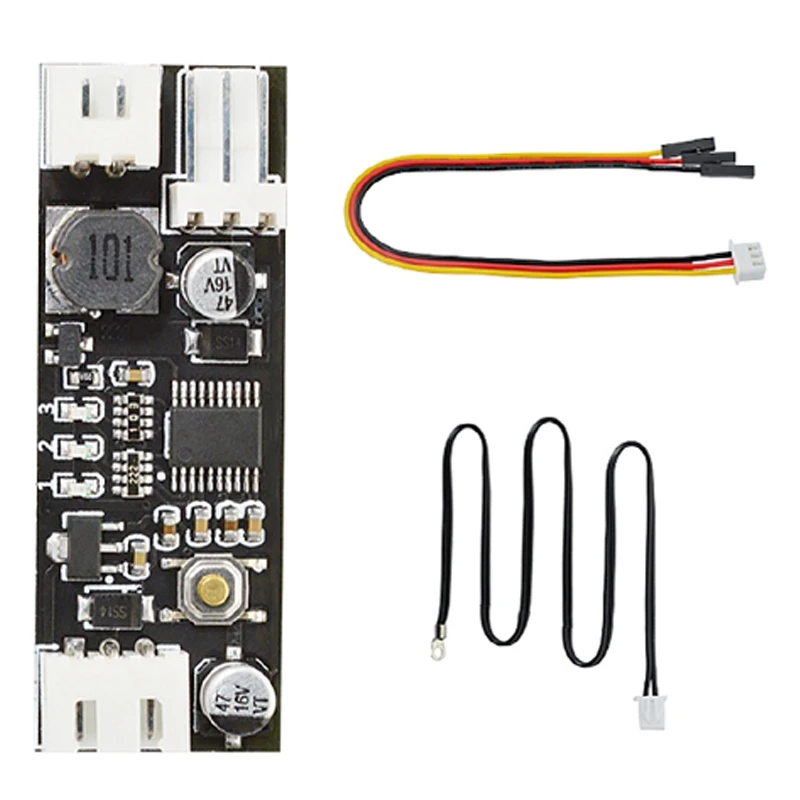 

4X Temperature Controller Module Single 12V DC PWM 2-3 Wire Fan Temperature Control Governor Computer Fan