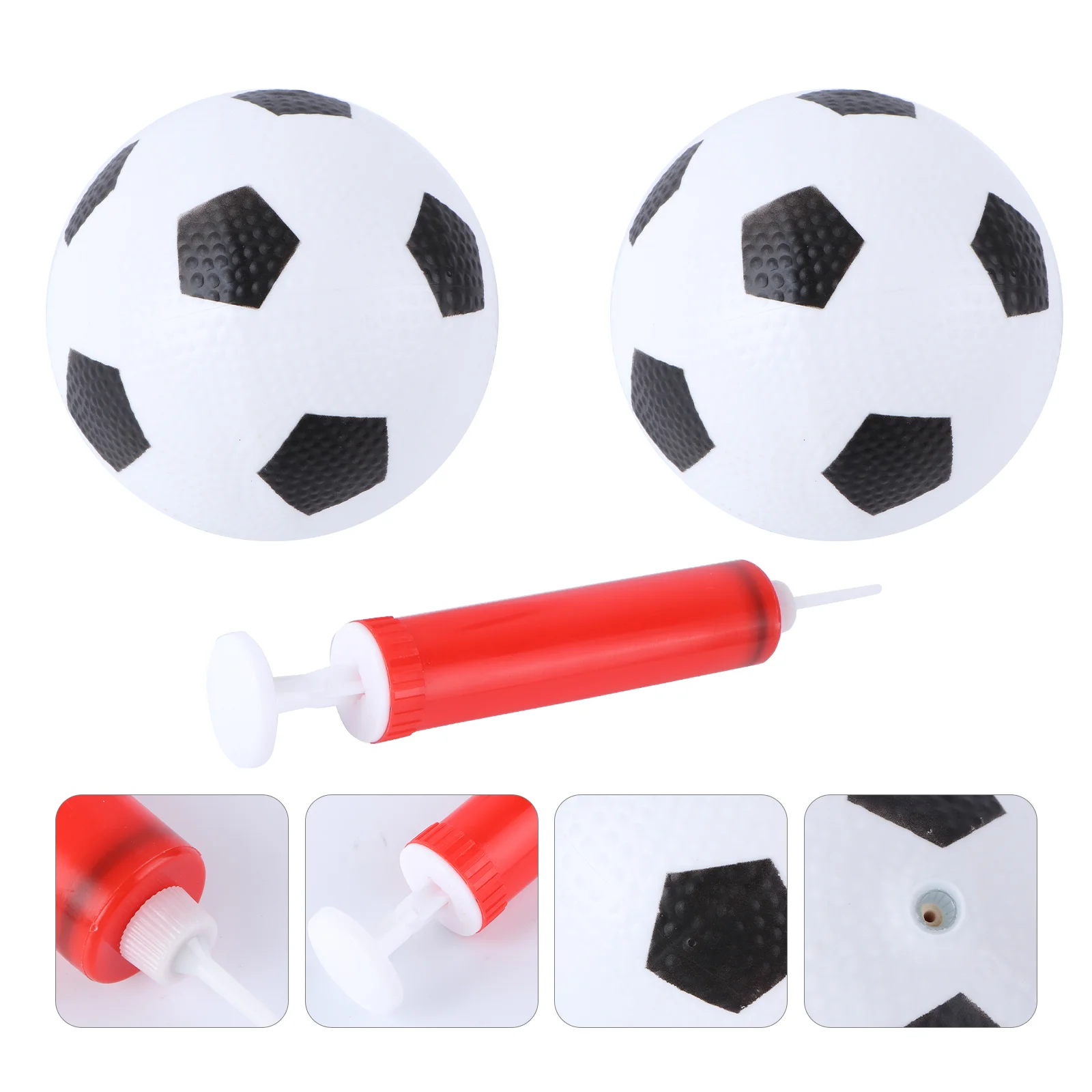 

3pcs Soccer 12CM Kids Soccer Toys Outdoor Football toys with Inflator for Kids Child Outdoor School Playing