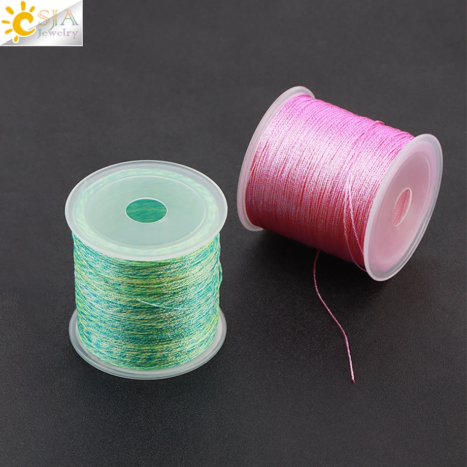 Прочный полиамидный нейлоновый шнур CSJA 6 нитей бисер шелковая нить веревка для DIY