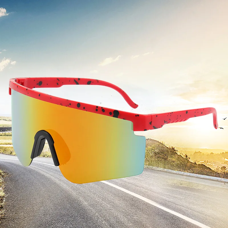 

New Men's Sports Sunglasses Women's Joined Body Square Ride Sun Glasses Men's Outdoor Sport Climbing Eyewear UV400 Oculos De Sol