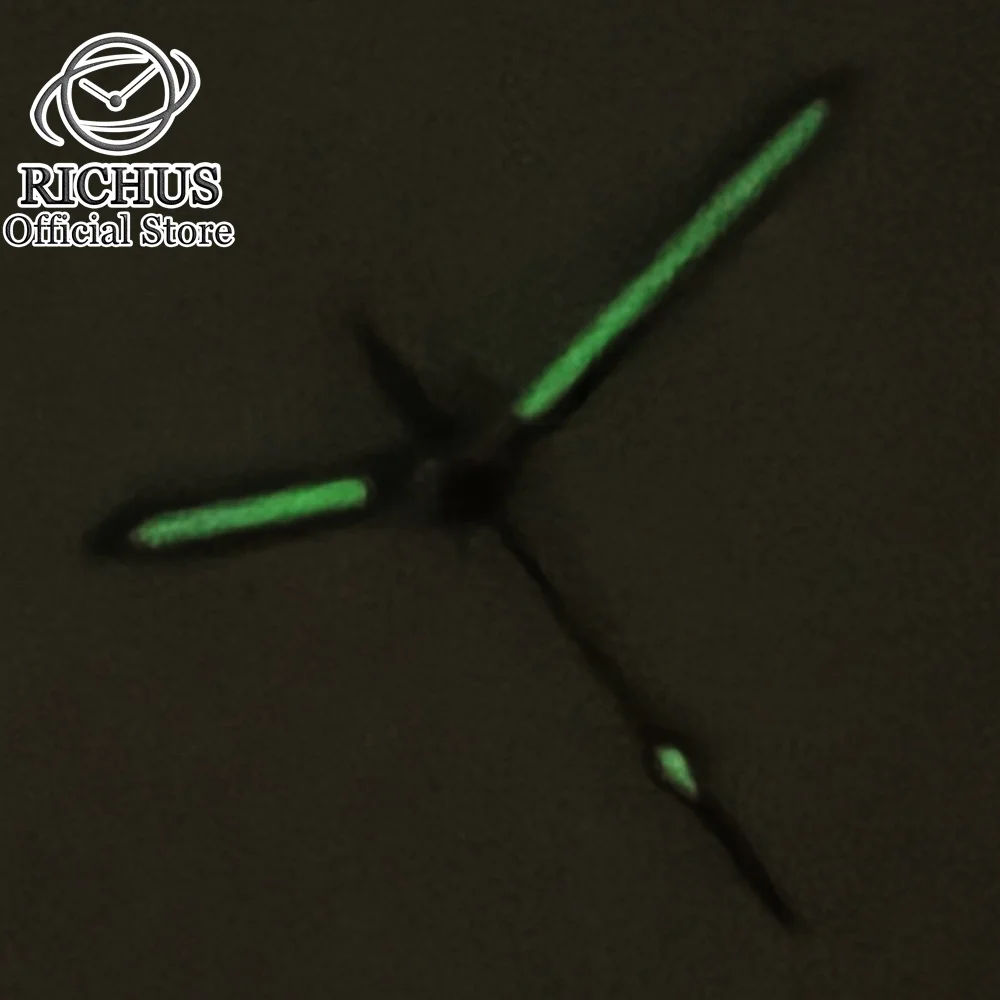 Зеленые светящиеся стрелки для часов NH35 NH36 ETA2824 2836 PT5000 ST2130 автоматические детали