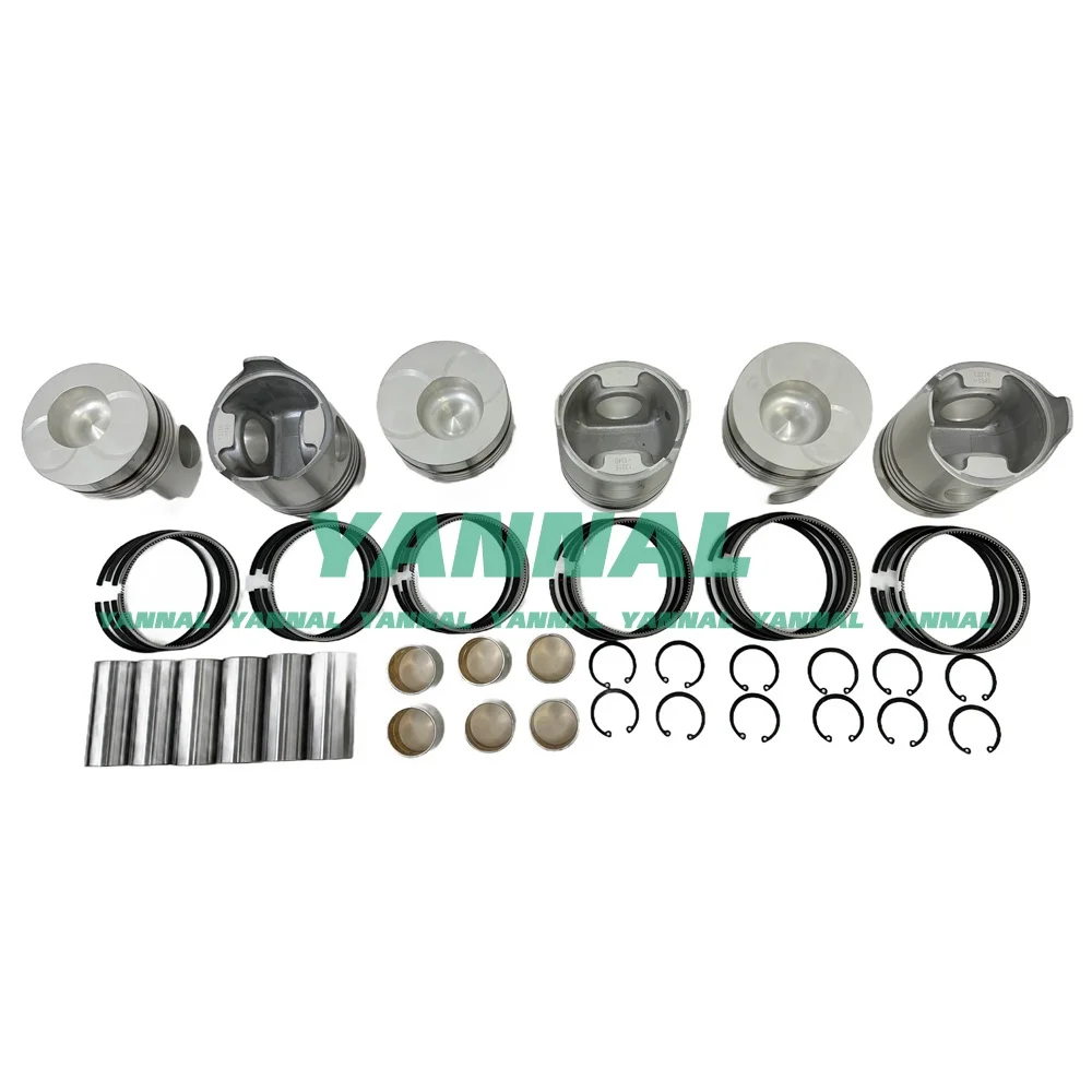 Поршень H06C с поршневыми кольцами для деталей двигателя Hino