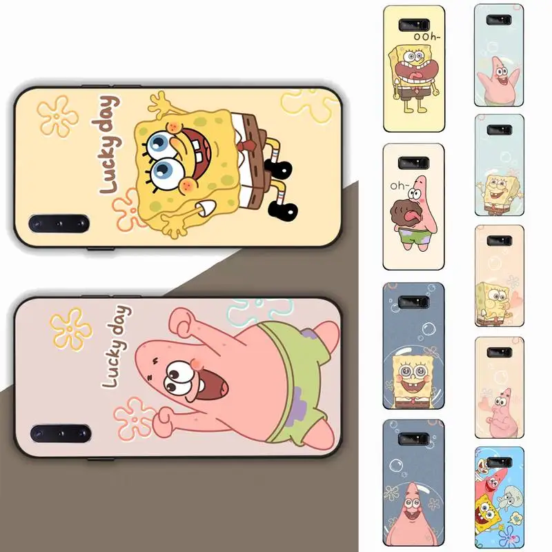 

BANDAI SpongeBob Phone Case for Samsung Note 5 7 8 9 10 20 pro plus lite ultra A21 12 72