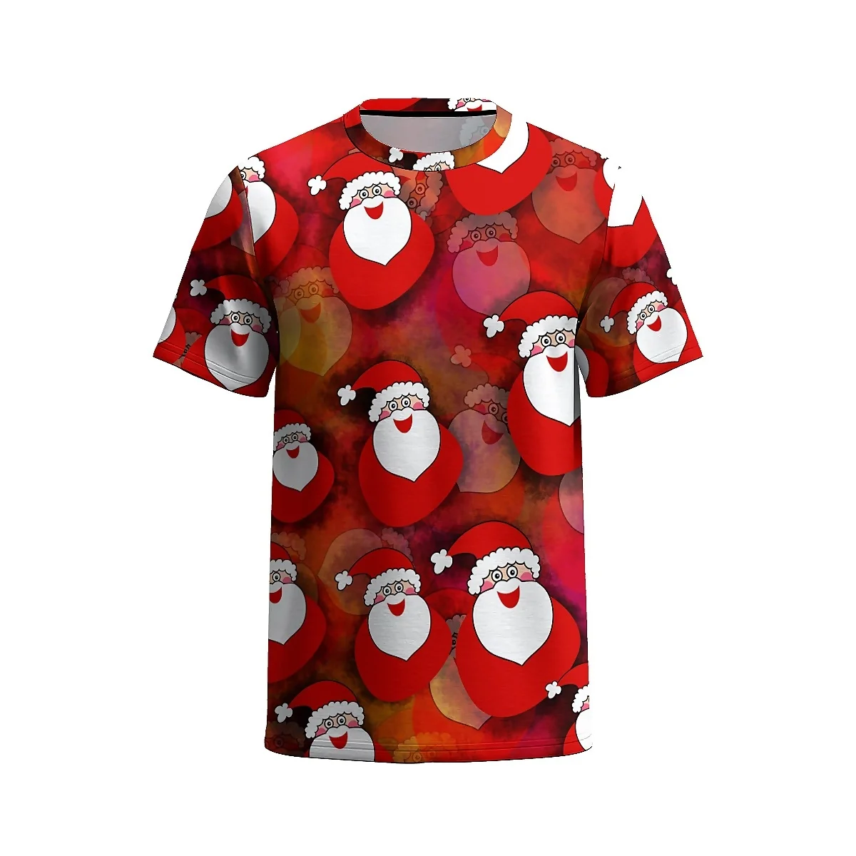 НОВАЯ РОЖДЕСТВЕНСКАЯ Мужская футболка liaseo с 3D рисунком Санта-Клауса стильная и