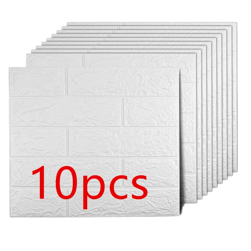 10 шт. самоклеящиеся 3D-обои с имитацией кирпича 35 х38 см