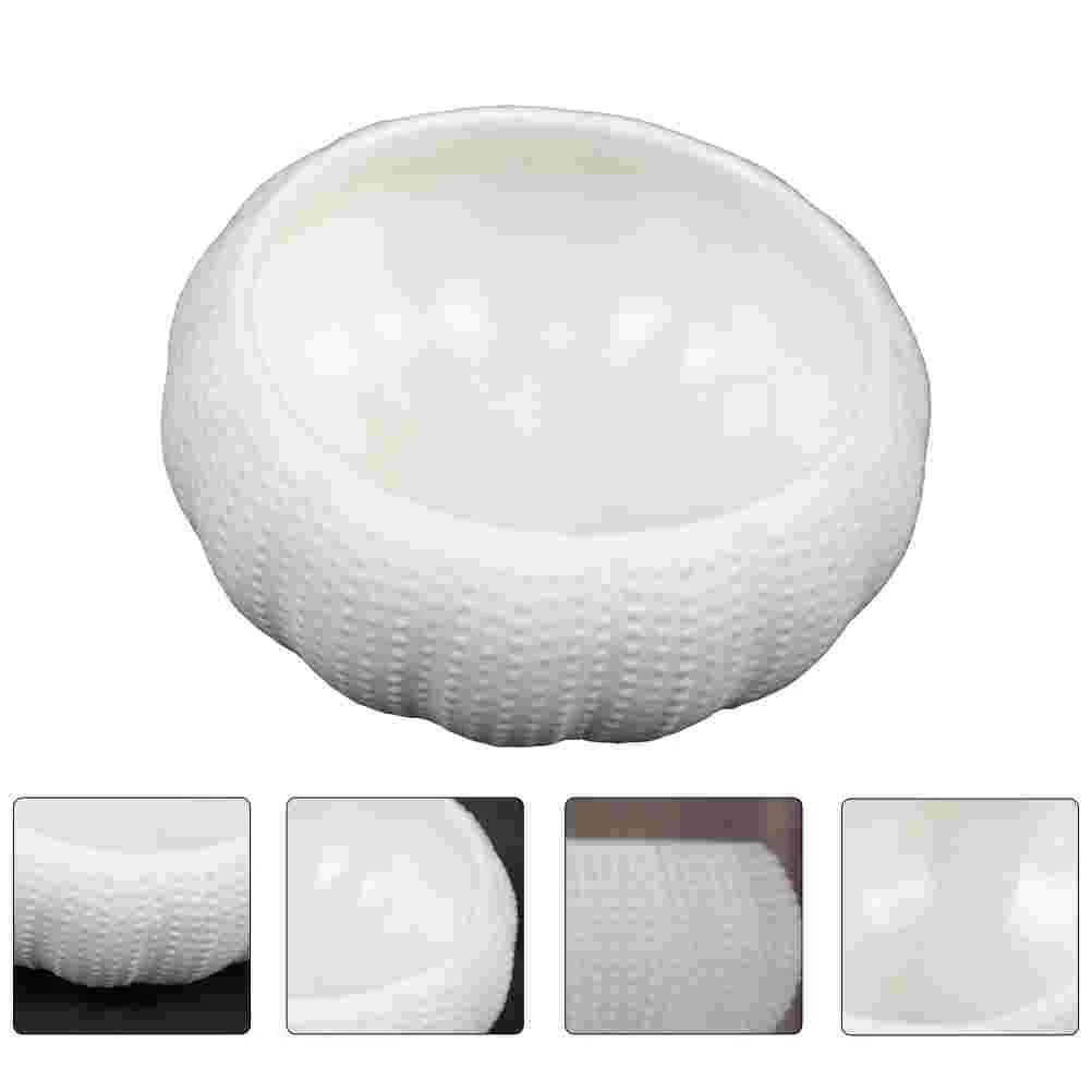 

Small Fruit Plate Ceramic Caviar Bowl Sauce Holder Creative Sea Urchin Seasoning