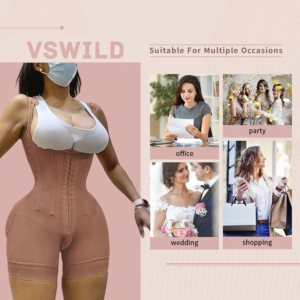 Shapewear Women Tummy Control Fajas Colombianas Reductoras Корсет Waist Trainer Body Shaper Girdle Slimming Corset Butt Lifter