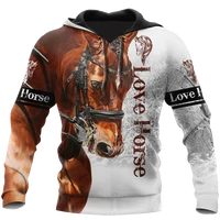 drop shipping autumn hoodies beautiful horse 3d printed mens sweatshirt unisex streetwear zipper pullover casual jacket 53