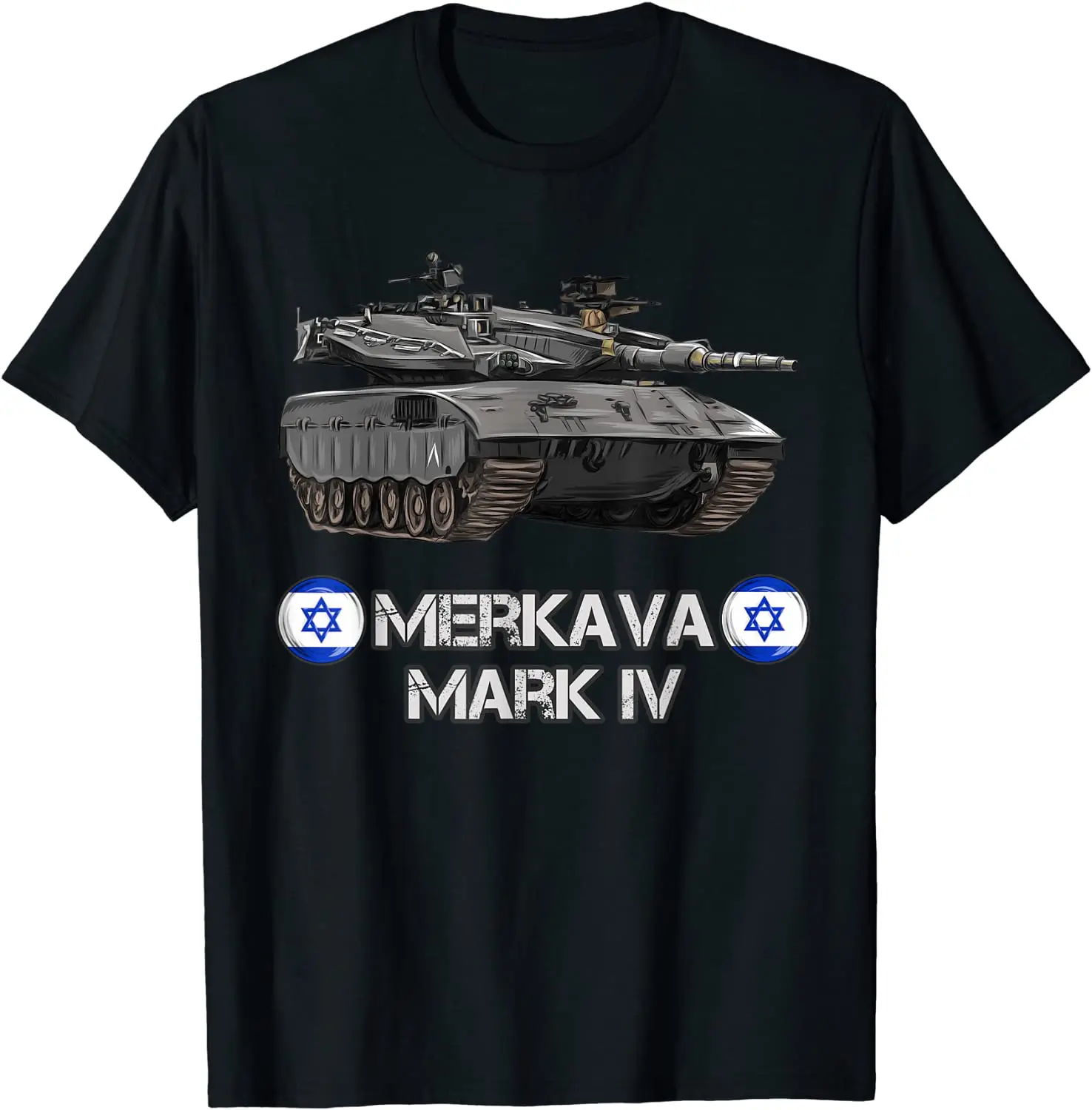 

Israel Army Merkava Mark 4 Main Battle Tank Men T-Shirt Short Sleeve Casual Cotton Summer T-Shirts