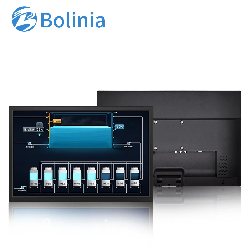 

23.6 inch 1920*1080 widescreen with Plastic Case 4 wire Resistive Touch screen LCD monitor for industrial Medical equipment
