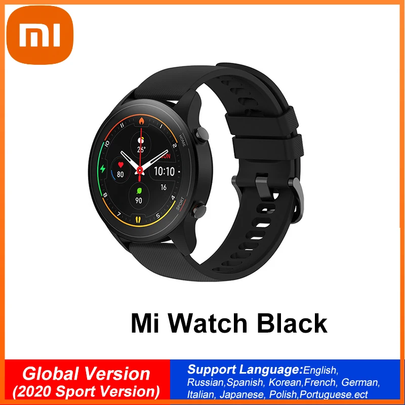 

Xiaomi Mi Watch AMOLED Display Blood Oxygen GPS Bluetooth5.0 Fitness Tracker 5ATM Waterproof Mi Watch Color Global Version