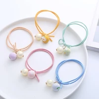 colorful cloth beads head rope girls rubber band female hair rope ponytail hair circle accessories women fixed hair 2022