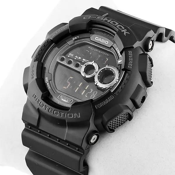 Часы Casio G-SHOCK GD-100-1B – оригинальные мужские кварцевые наручные часы с официальной