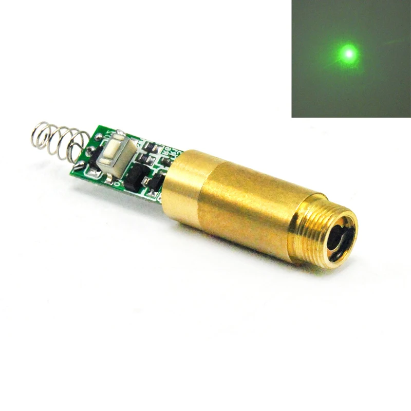 

Brass 532nm 100mW Green Dot Laser Diode Module with Driver DIY Pointer Torch