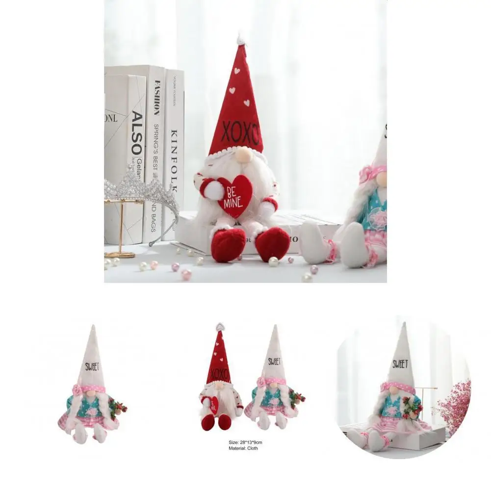

Fine Stitching Vibrant Color Aesthetic Eye-catching Attractive Gnomes Ornament Faceless Doll Party Supplies