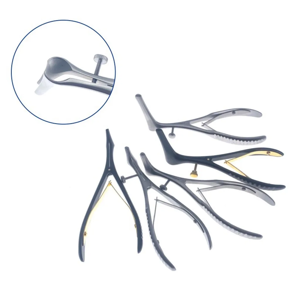 

Nose Mirror Speculum Lens Nostril Pliers Stainless steel Nasal Cavity Examination Nasal Expander Nasal Speculum Forceps