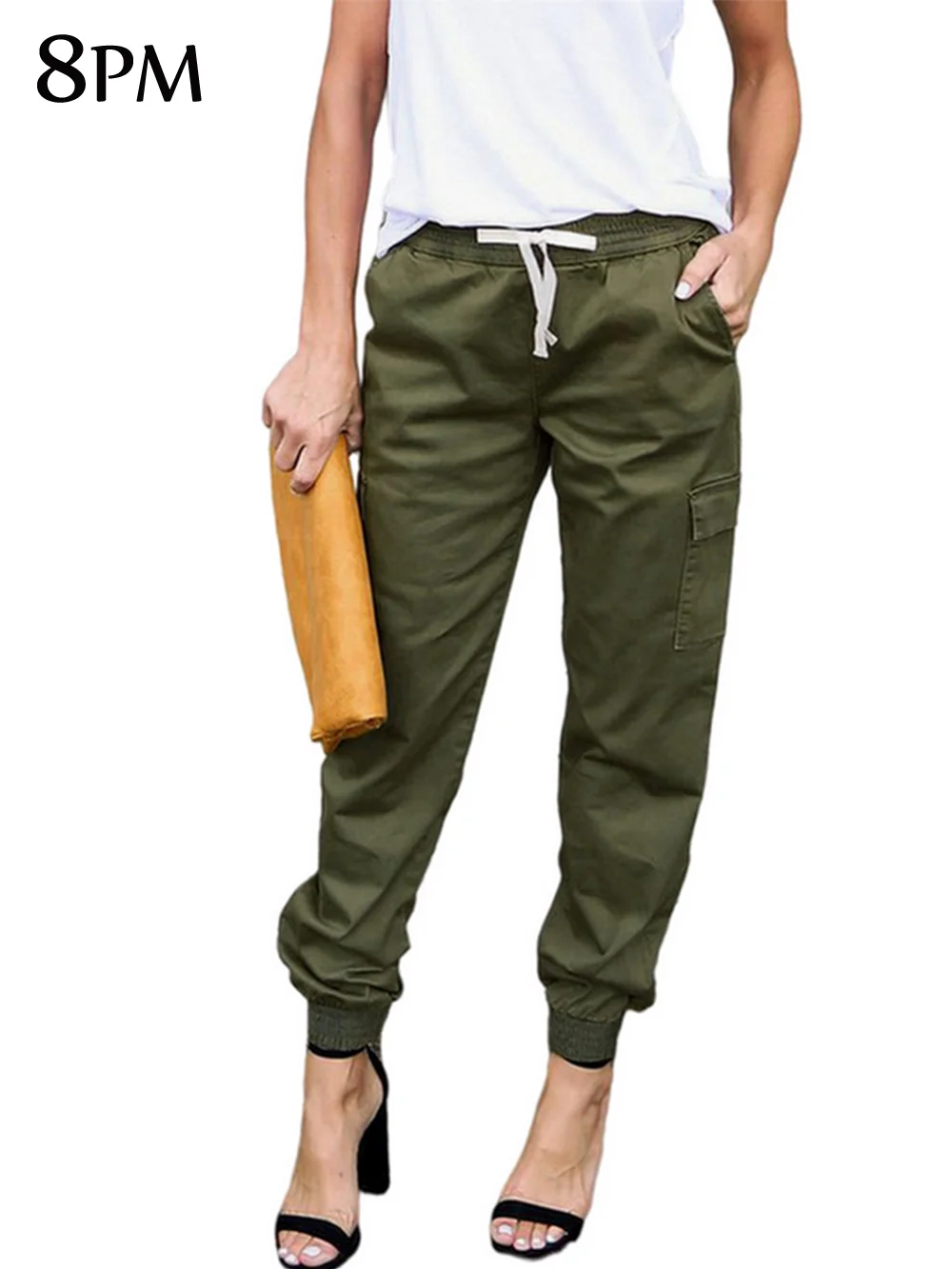 

Women's Casual Jogger Pants High Waisted Slim Fit Camoflage Jogger Sweatpants With Pockets Femal Cargo Trousers ouc1441