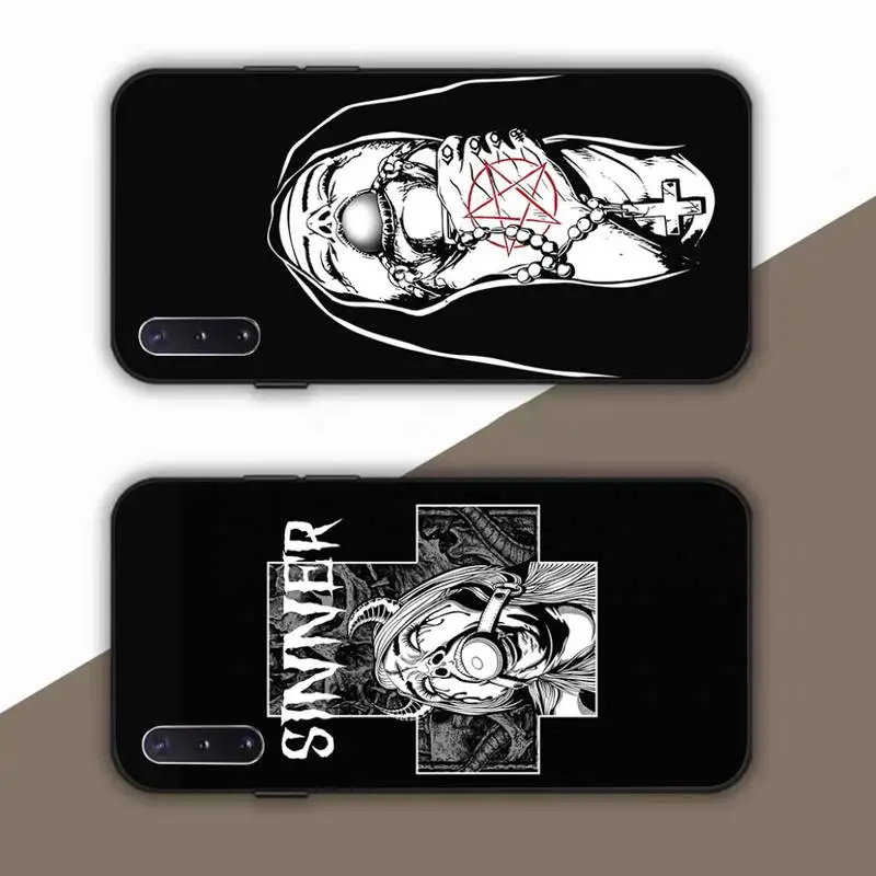 

Pentagram 666 Demonic Satanic Phone Case for Samsung Note 5 7 8 9 10 20 pro plus lite ultra A21 12 72
