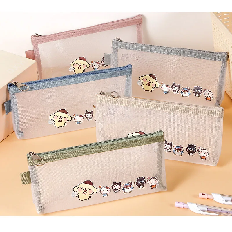 

Sanrioed Anime Kuromi Cinnamoroll My Melody Cartoon Pencil Bag Pencil Cases Kawaii Storage Bags School Supplies Stationery Gifts